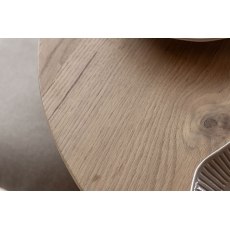 Gallery Direct Hatfield Natural Oak 110cm Round Dining Table Set & x4 Chairs