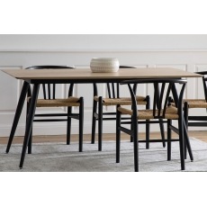 Gallery Direct Astley 160cm Oak Dining Table Gallery Direct Astley 160cm Oak Dining Table