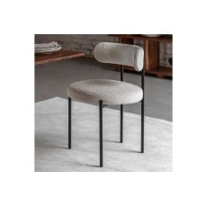 Gallery Direct Aveley Set of 2 Vanilla Boucle Dining Chairs
