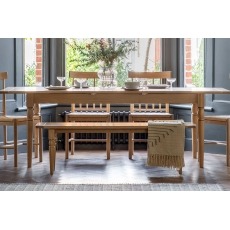 Gallery Direct Eton Oak 180/230cm Ext Dining Table
