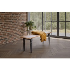 Gallery Direct Eton Painted Meteor Dining Bench