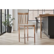 Gallery Direct Eton Oak Set of 2 Bar Stools
