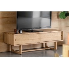 Gallery Direct Craft Natural Oak Media TV Unit