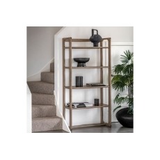 Gallery Direct Craft Smoked Oak Large Open Display Unit