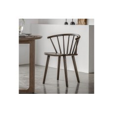 Gallery Direct Craft Smoked Oak Set of 2 Dining Chairs