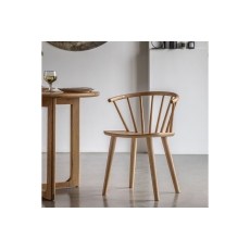 Gallery Direct Craft Natural Oak Set of 2 Dining Chairs