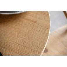 Gallery Direct Craft Natural Oak Round Dining Table Set & 4 Chairs