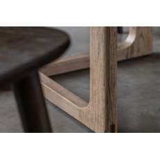 Gallery Direct Craft Smoked Oak Round Dining Table Set & 4 Chairs