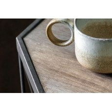 Gallery Direct Marshal Wood & Metal Set Of 2 Side Tables