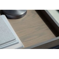 Gallery Direct Forden Wood & Metal Tray Side Table in Grey