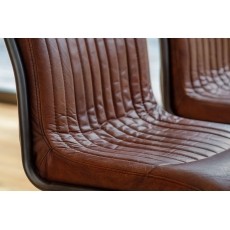 Gallery Direct Capri Vintage Leather Chair in Brown