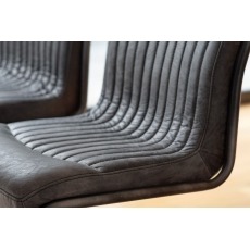 Gallery Direct Capri Vintage Leather Chair in Antique Ebony