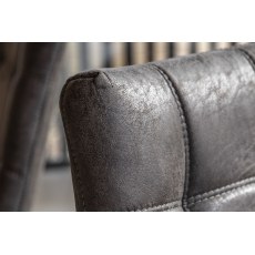 Gallery Direct Set of 2 Darwin Dining Chairs in Grey Leather