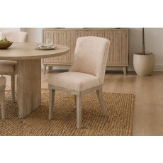 Gallery Direct Set of 2 Kelvedon Dining Chairs in Natural Boucle