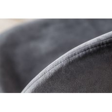 Gallery Direct Set of 2 Flanagan Dining Chairs in Grey Velvet