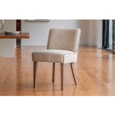Gallery Direct Set of 2 Tarnby Dining Chairs in Taupe Linen