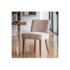 Gallery Direct Set of 2 Tarnby Dining Chairs in Taupe Linen