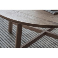 Gallery Direct Kingham Grey Oak Round Coffee Table