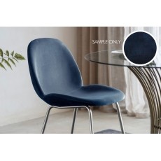 Flanagan Petrol Blue Velvet Sample