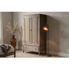 Gallery Direct Artisan Limewash Oak Wardrobe