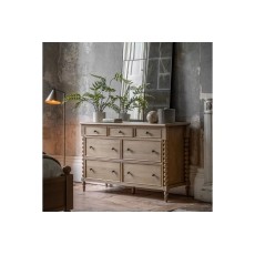 Gallery Direct Artisan Limewash Oak 7 Drawer Chest of Drawers