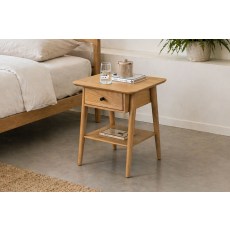 Gallery Direct Hatfield Natural Oak Bedside Table