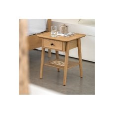 Gallery Direct Hatfield Natural Oak Bedside Table