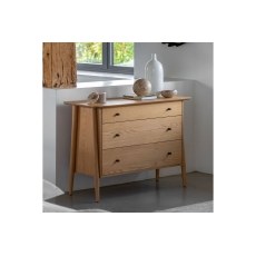 Gallery Direct Hatfield Natural Oak 3 Drawer Chest of Drawers
