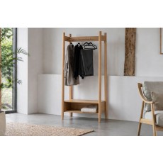 Gallery Direct Hatfield Natural Oak Open Wardrobe
