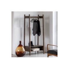 Gallery Direct Hatfield Smoked Oak Open Wardrobe