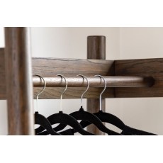 Gallery Direct Hatfield Smoked Oak Open Wardrobe