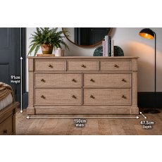 Gallery Direct Vancouver Rustic 7 Drawer Chest of Drawers Gallery Direct Vancouver Rustic 7 Drawer Chest of Drawers