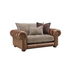 Atlantis Fabric & Leather Mix Standard Back 1.5 Seater Sofa
