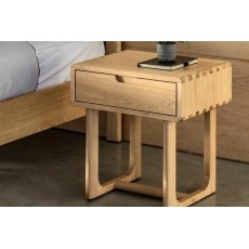 Gallery Direct Craft Natural Oak 1 Drawer Bedside Table Gallery Direct Craft Natural Oak 1 Drawer Bedside Table