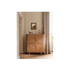 Austin Warm Oak Highboard Cabinet