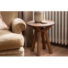 Austin Warm Oak Side Lamp Table