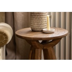 Austin Warm Oak Side Lamp Table