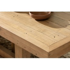 Oakley Reclaimed Wood Lamp Table in Rustic Buff Finish