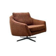 Bowen Fabric Lounger Swivel Chair