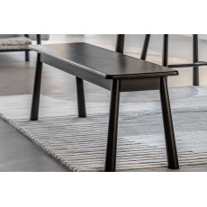 Gallery Direct Wycombe Black Oak Dining Bench