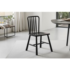 Gallery Direct Wycombe Black Oak Dining Chairs (Pair)