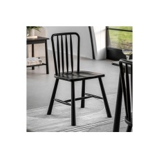Gallery Direct Wycombe Black Oak Dining Chairs (Pair)