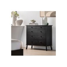 Gallery Direct Wycombe Black Oak 5 Drawer Chest of Drawers