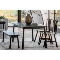 Gallery Direct Wycombe Black Oak Dining Table