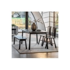 Gallery Direct Wycombe Black Oak Dining Table