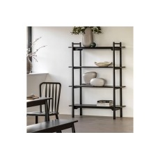 Gallery Direct Wycombe Black Oak Open Display Bookcase