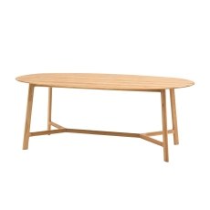 Gallery Direct Madrid Oval Dining Table in Oak