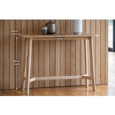 Gallery Direct Madrid Console Table in Oak Gallery Direct Madrid Console Table in Oak