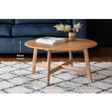 Gallery Direct Madrid Coffee Table in Oak Gallery Direct Madrid Coffee Table in Oak
