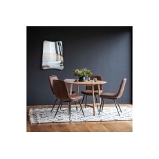 Gallery Direct Madrid Round Dining Table in Oak